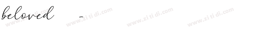 beloved 普通字体转换
